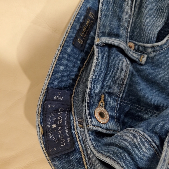 Lucky brand 8 high rise denim distressed jeans stretch pants bridgette skinny - Picture 11 of 15